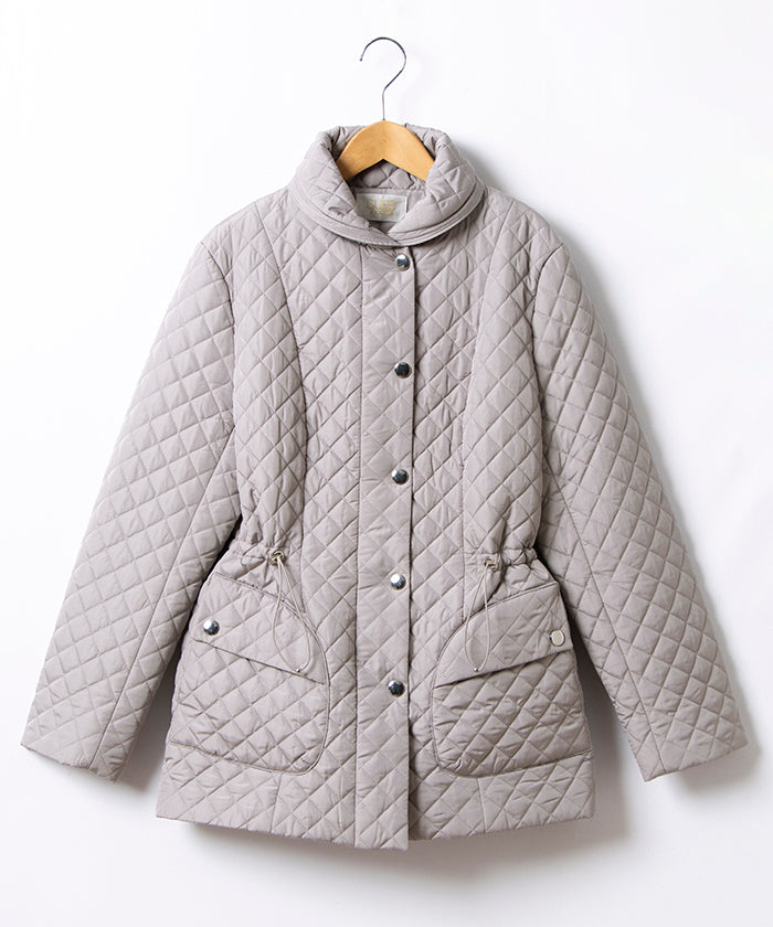 來賓 喬孔達 GUEST JOCONDE 【大尺碼】絎縫加工塔夫綢 短外套