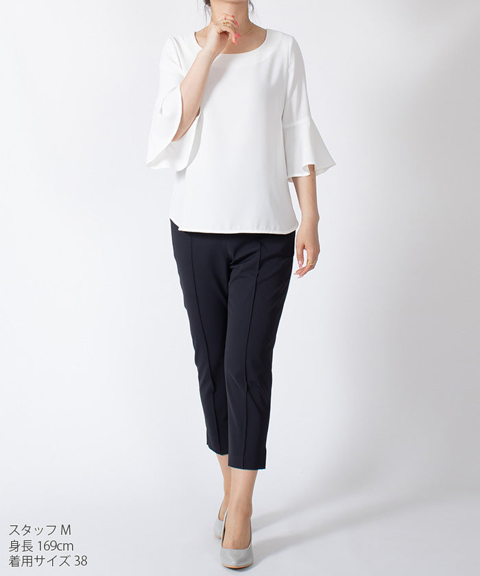 JOCONDE ROYAL 【Washable】 Flare Sleeve Blouse