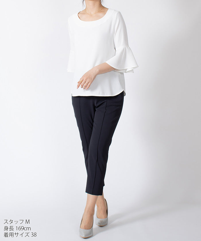 JOCONDE ROYAL 【Washable】 Flare Sleeve Blouse