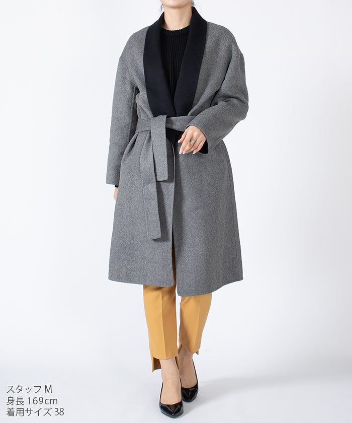 ラ ジョコンダ LA JOCONDE ダブルフェイス ガウンコート