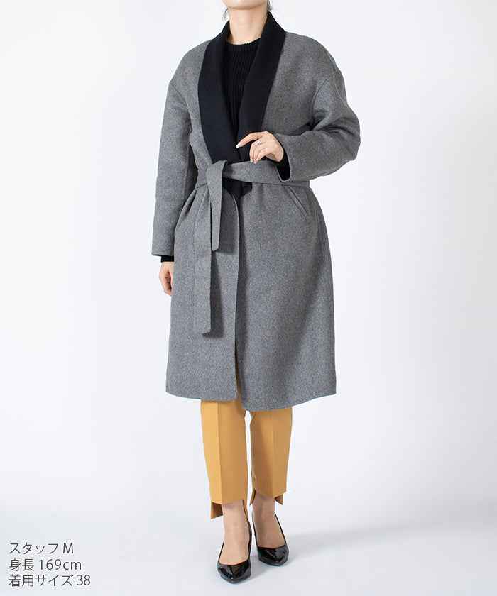 ラ ジョコンダ LA JOCONDE ダブルフェイス ガウンコート