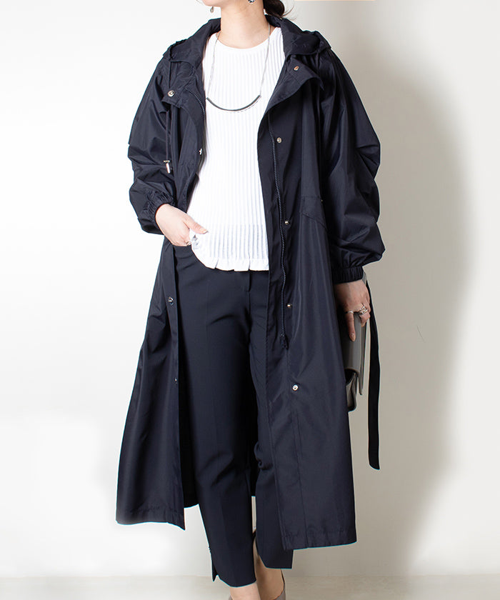 madam Joconde ステッチ ロング ジャケット コート 11 黒 L Madam Joconde Mod Long Coat