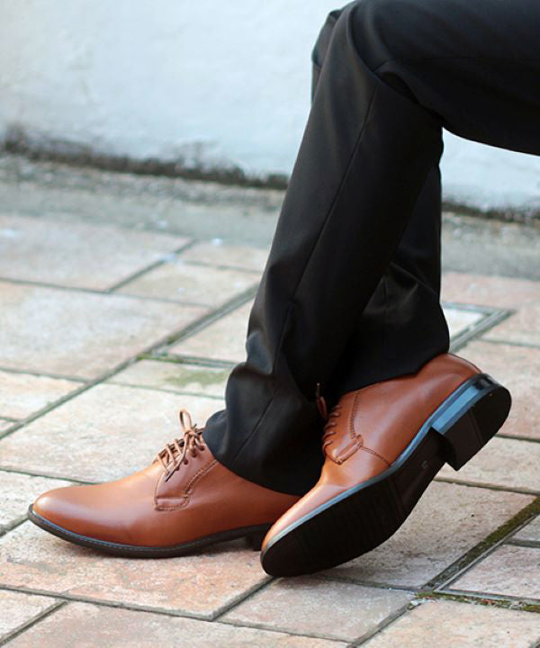 SFW ラスアンドフリス LASSU&FRISS ドレスからカジュアルまで使えるオックスフォードレースアップシューズ /801,ライトブラウン