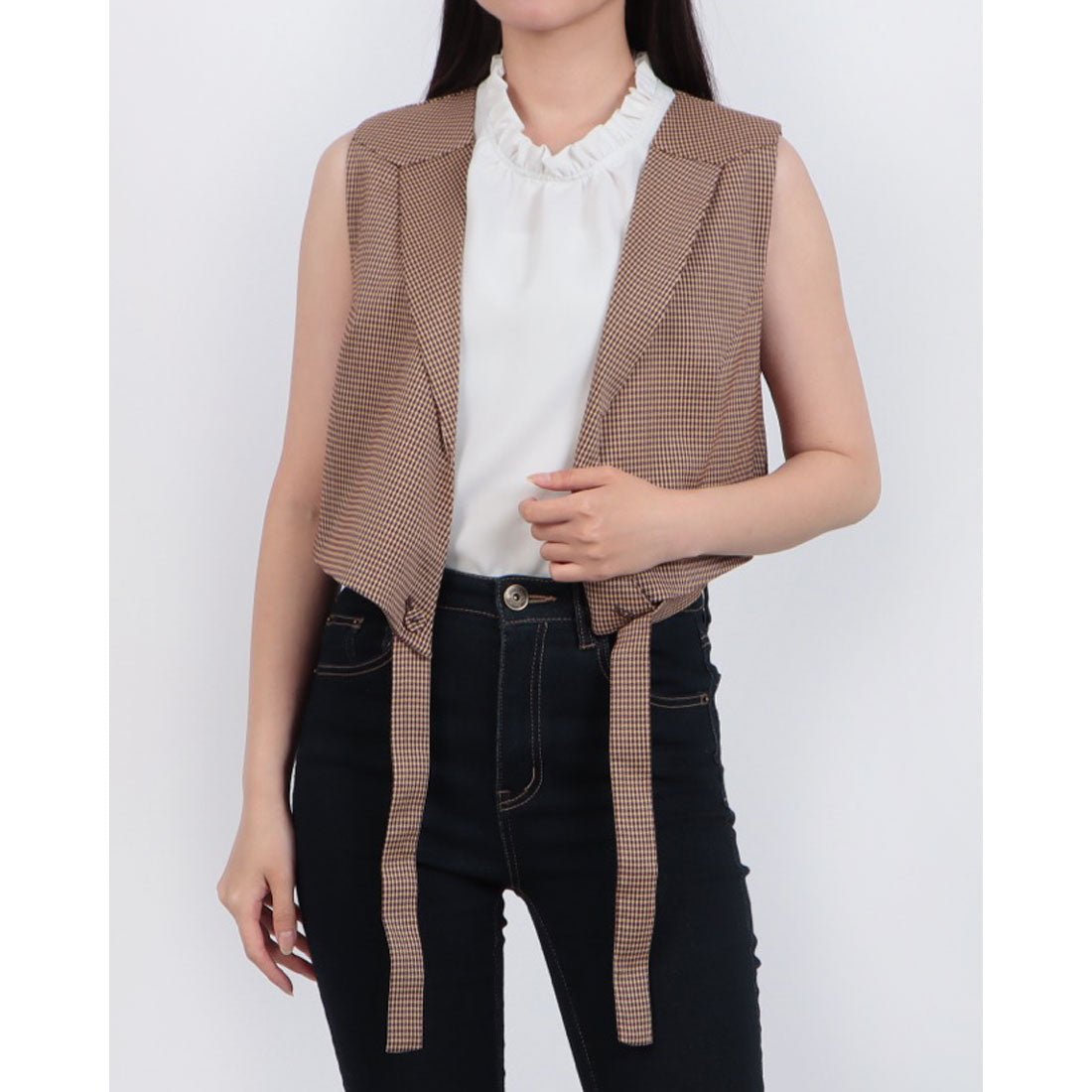 レディメイド LADYMADE ベルトデザインショートベスト (ミックス1) ミックス1