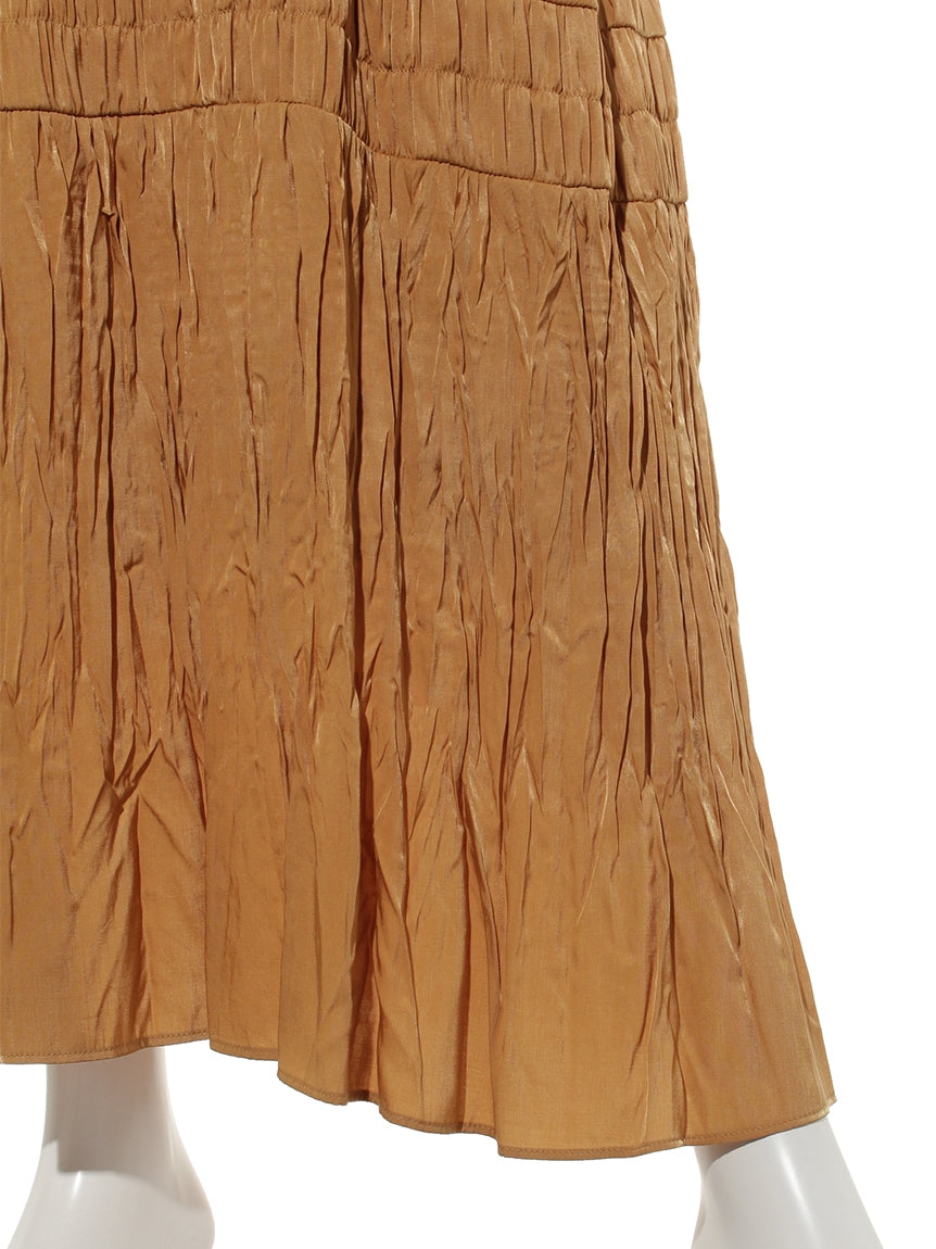 レディメイド LADYMADE ワッシャーティアードロングSK (アイボリー) アイボリー