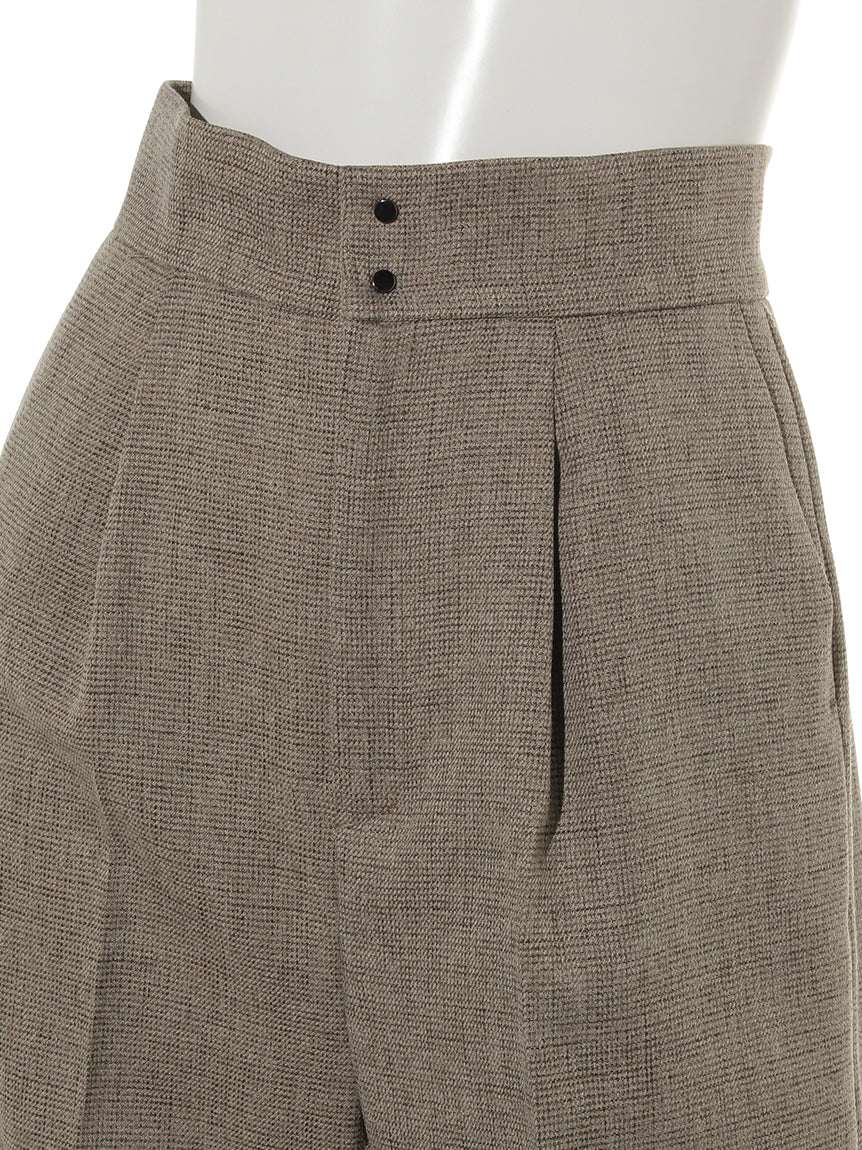 レディメイド LADYMADE スナップベルトストレートワイドPT (ブラウン) ブラウン