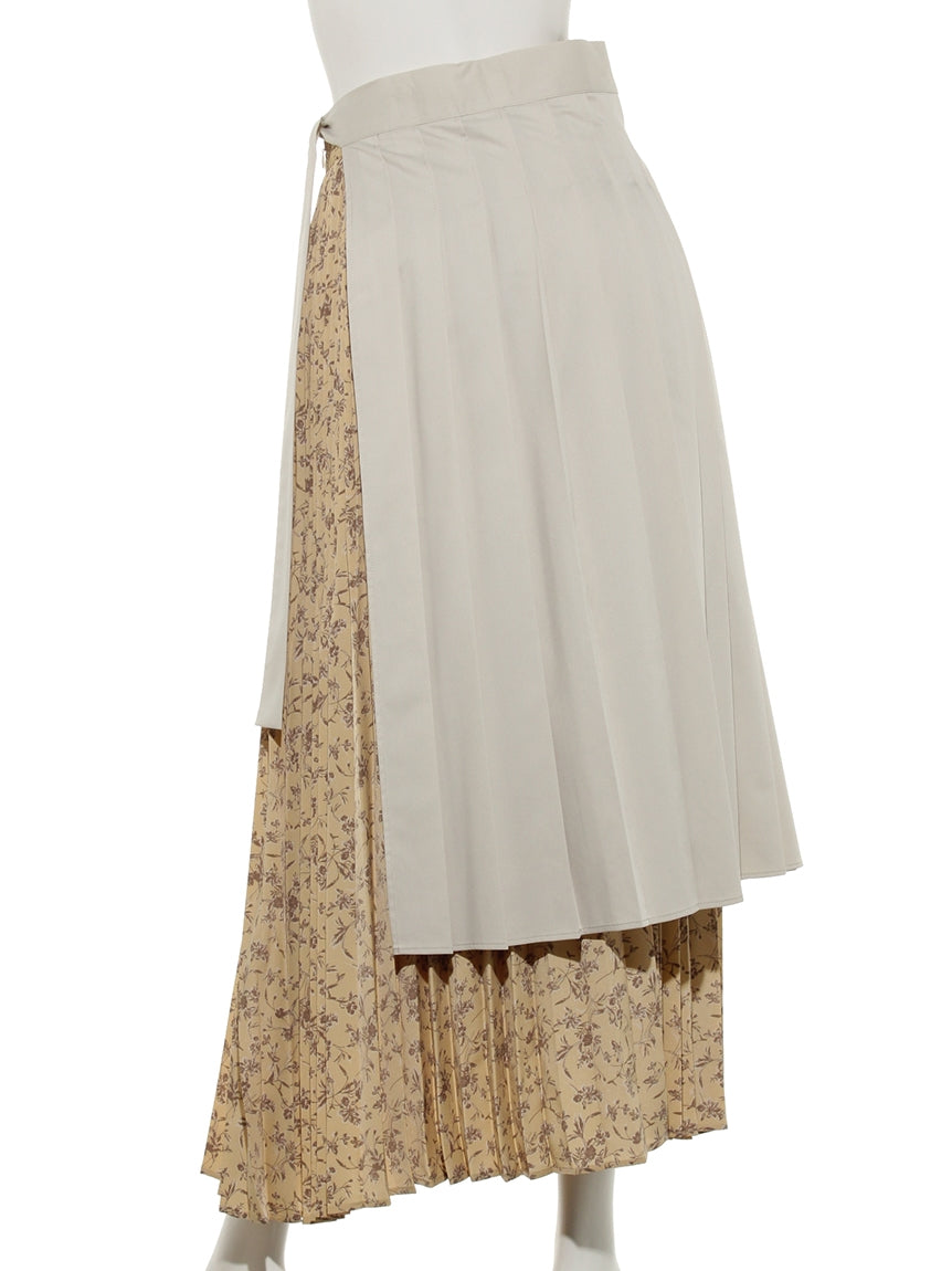 レディメイド LADYMADE タックプリーツエプロンSK (イエロー) イエロー