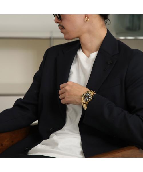 LAARVEE 腕時計 PEA001 流線型 アナログ時計 (GBLK/ゴールド×ブラック) GBLK/ゴールド×ブラック