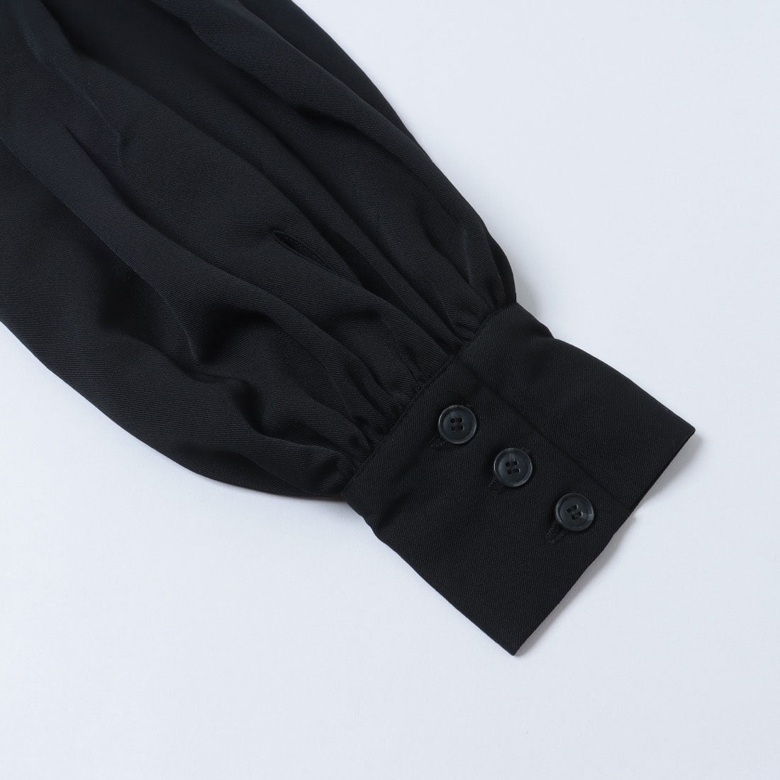 ラテラテ lattelatte クロップド ギャザーBL (ブラック) ブラック