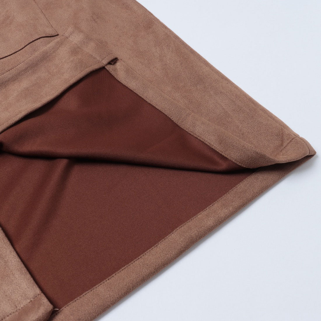 ラテラテ lattelatte フェイク スウェード シャツジャケット (チャコールグレー) チャコールグレー