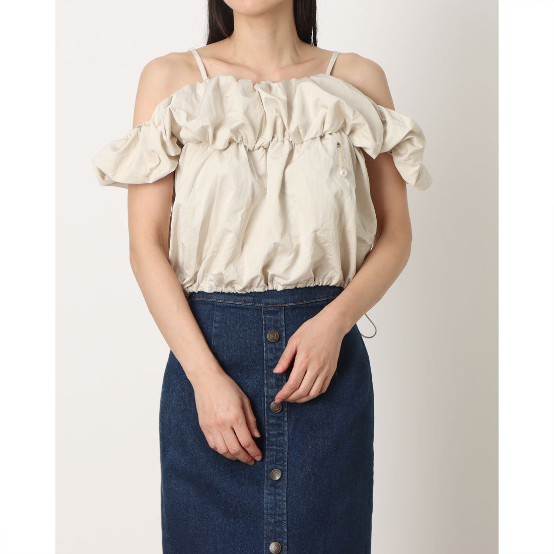 ラテラテ lattelatte バルーンキャミソール / LL25BC01 (エクリュ) エクリュ