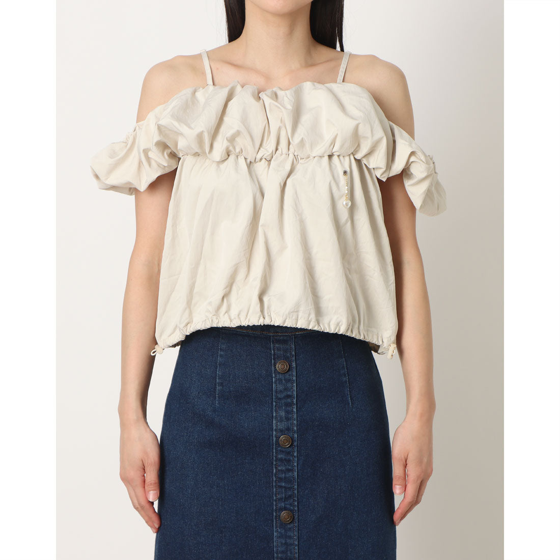 ラテラテ lattelatte バルーンキャミソール / LL25BC01 (エクリュ) エクリュ