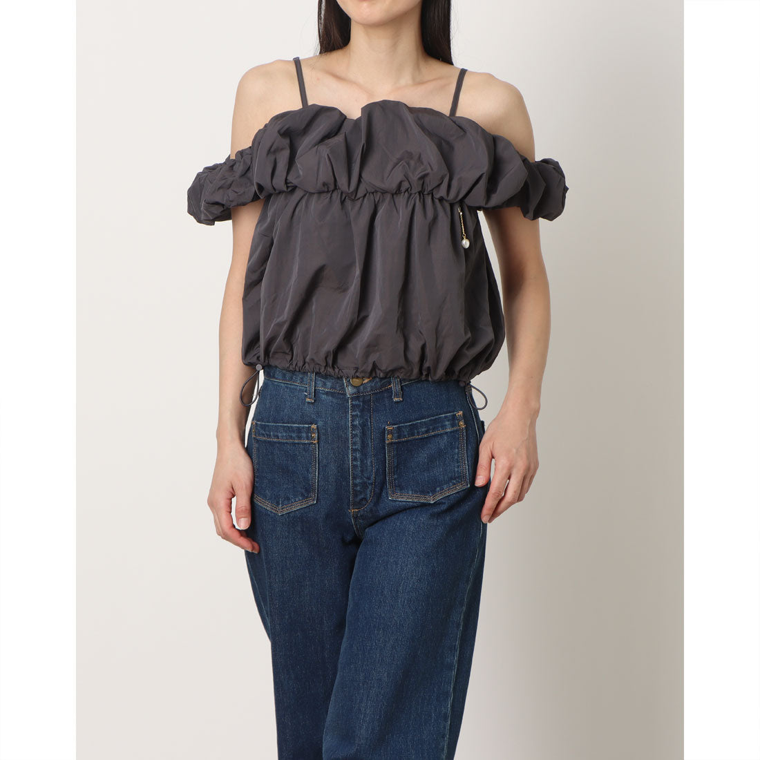 ラテラテ lattelatte バルーンキャミソール / LL25BC01 (チェコールグレー) チェコールグレー