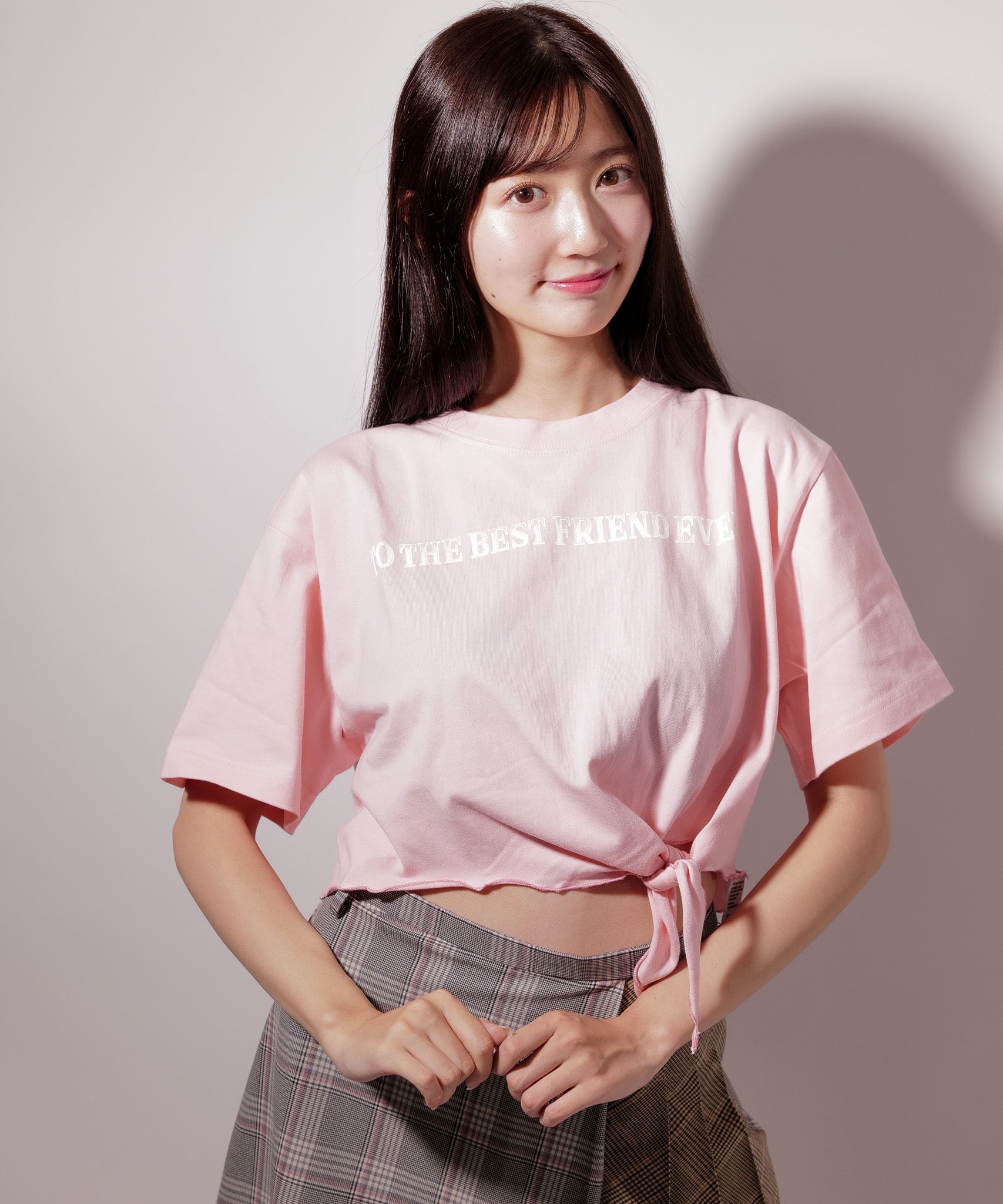 ラテト latteto LTリメイク風グラフィックT-sh (ピンク) ピンク