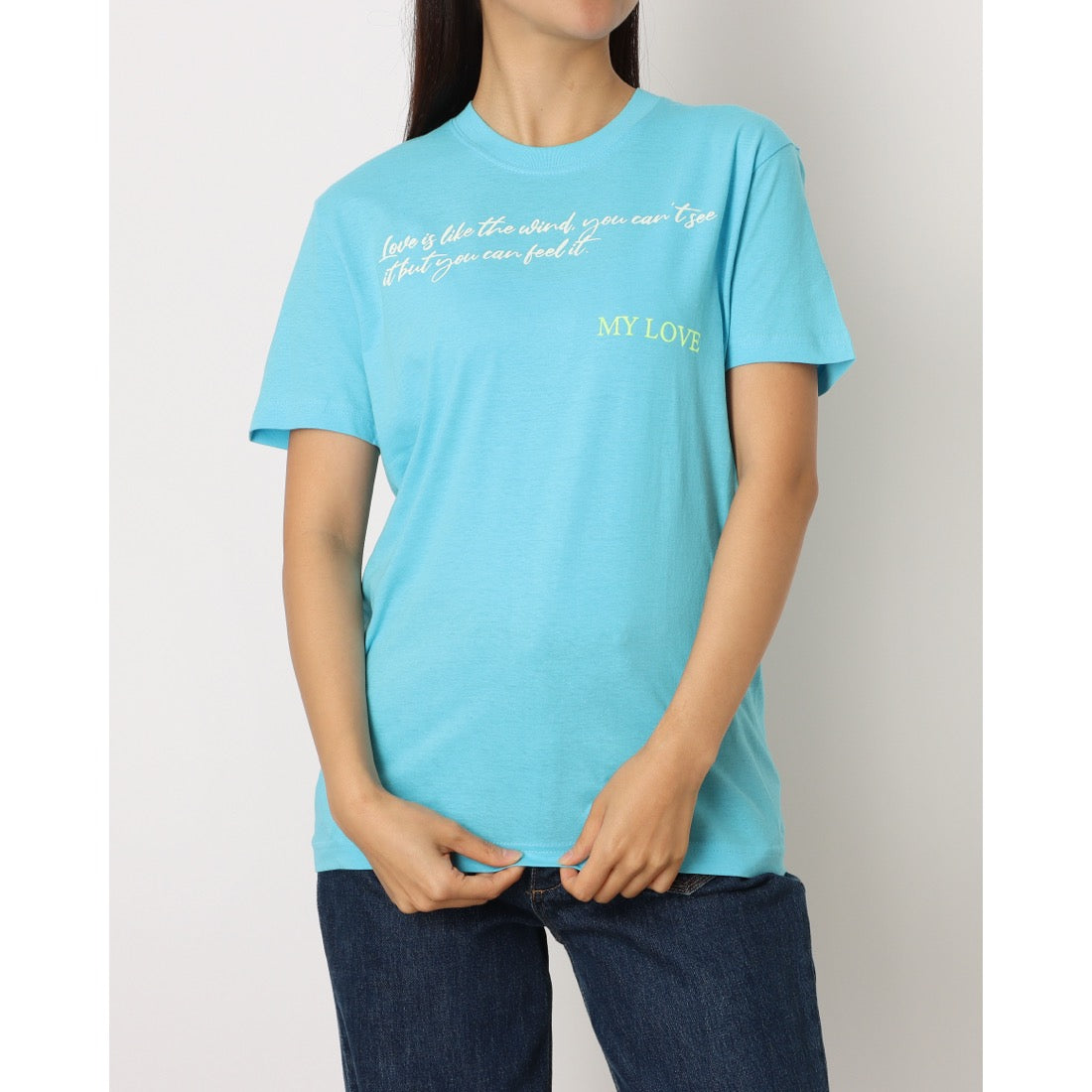 ラテト latteto グラフィックT-shirt (ブルー) ブルー