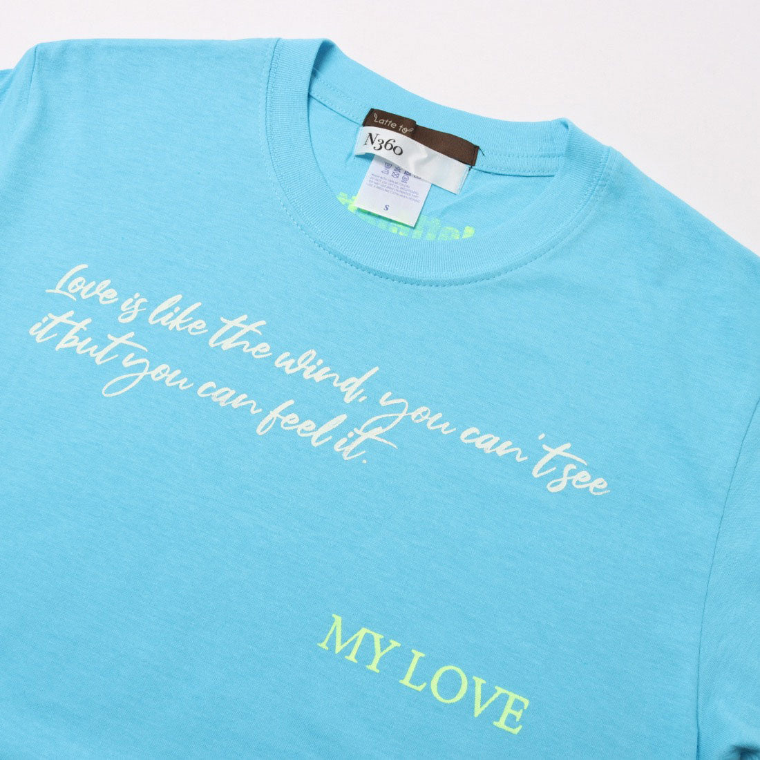 ラテト latteto グラフィックT-shirt (ブルー) ブルー