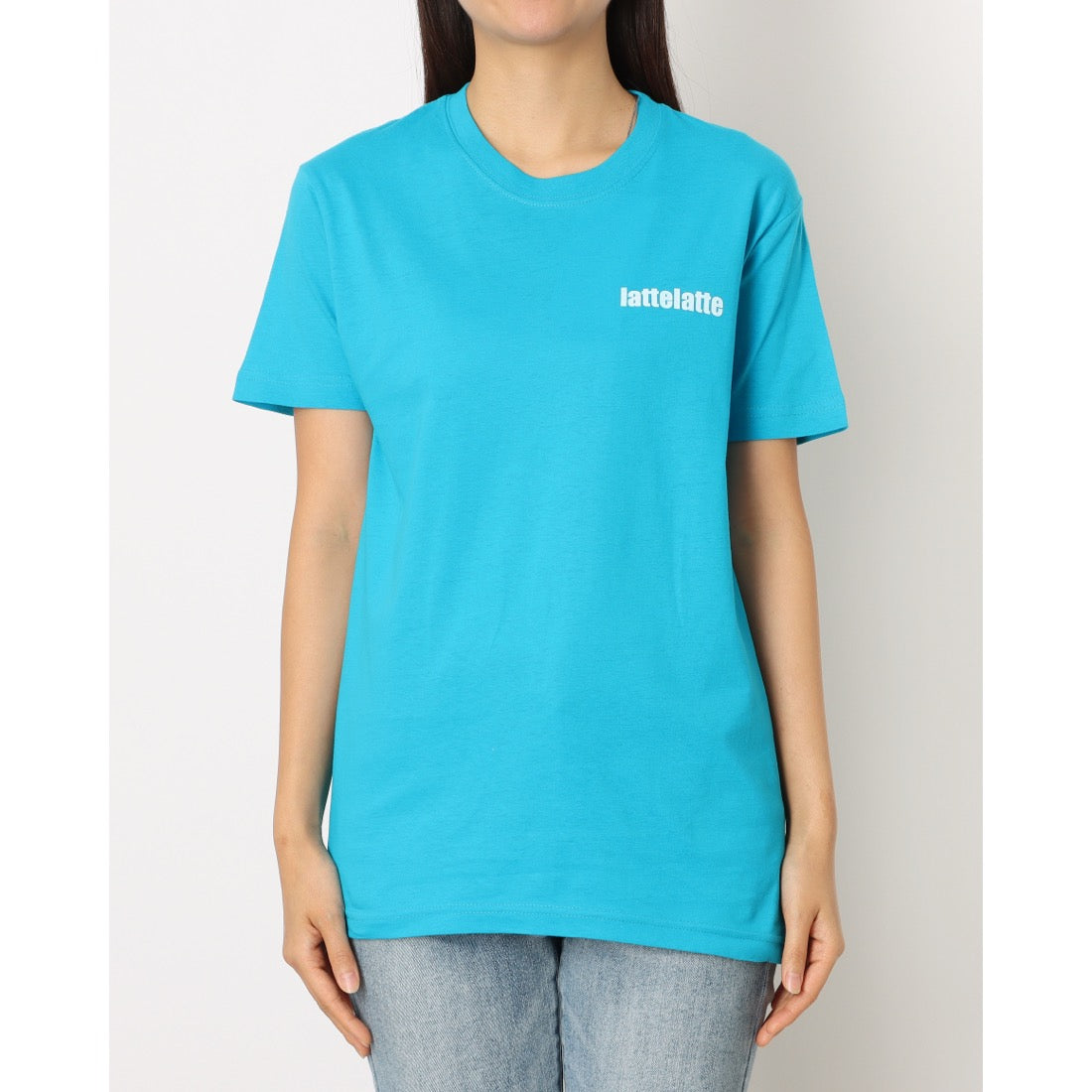 ラテト latteto ロゴT-shirt (ターコイズブルー) ターコイズブルー