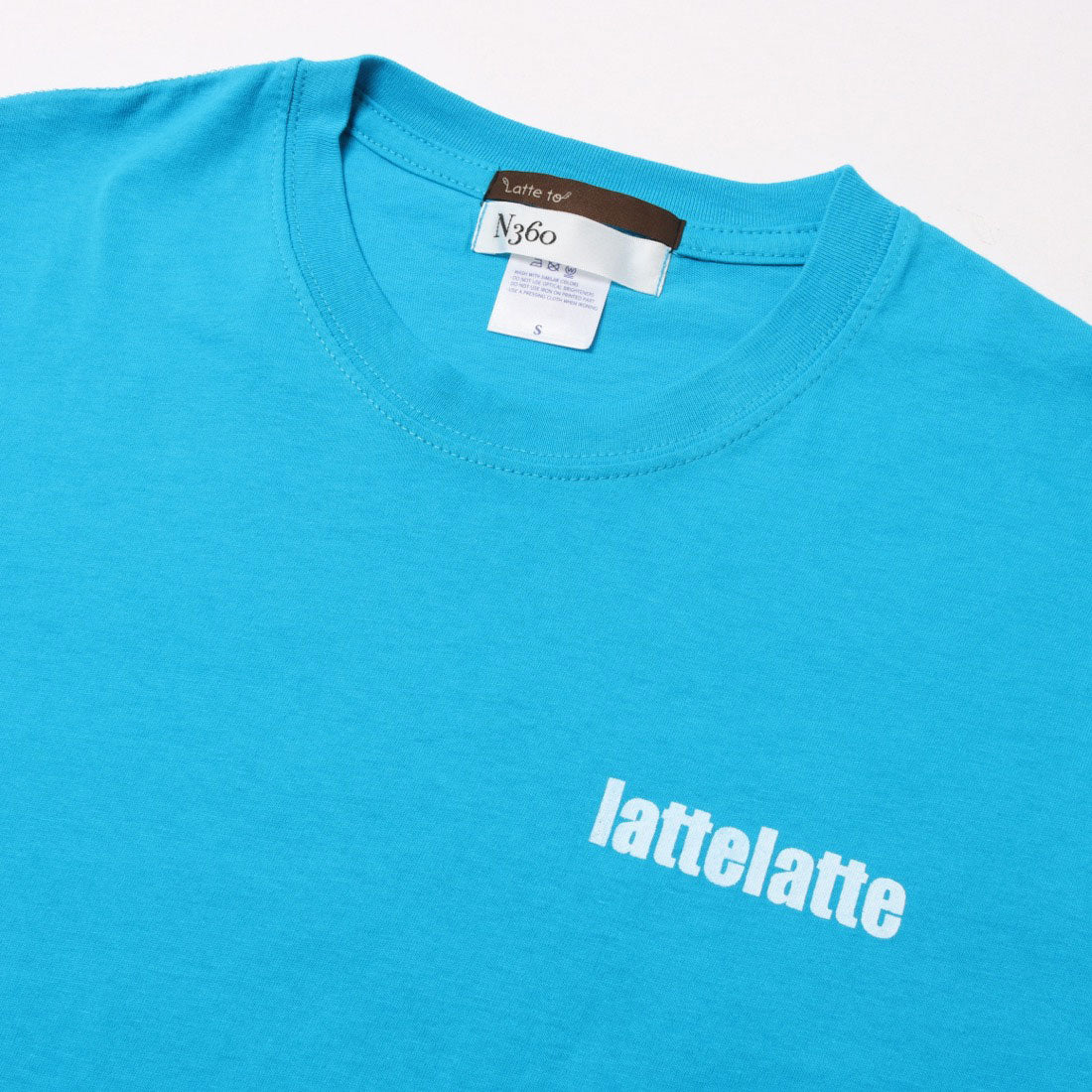ラテト latteto ロゴT-shirt (ターコイズブルー) ターコイズブルー
