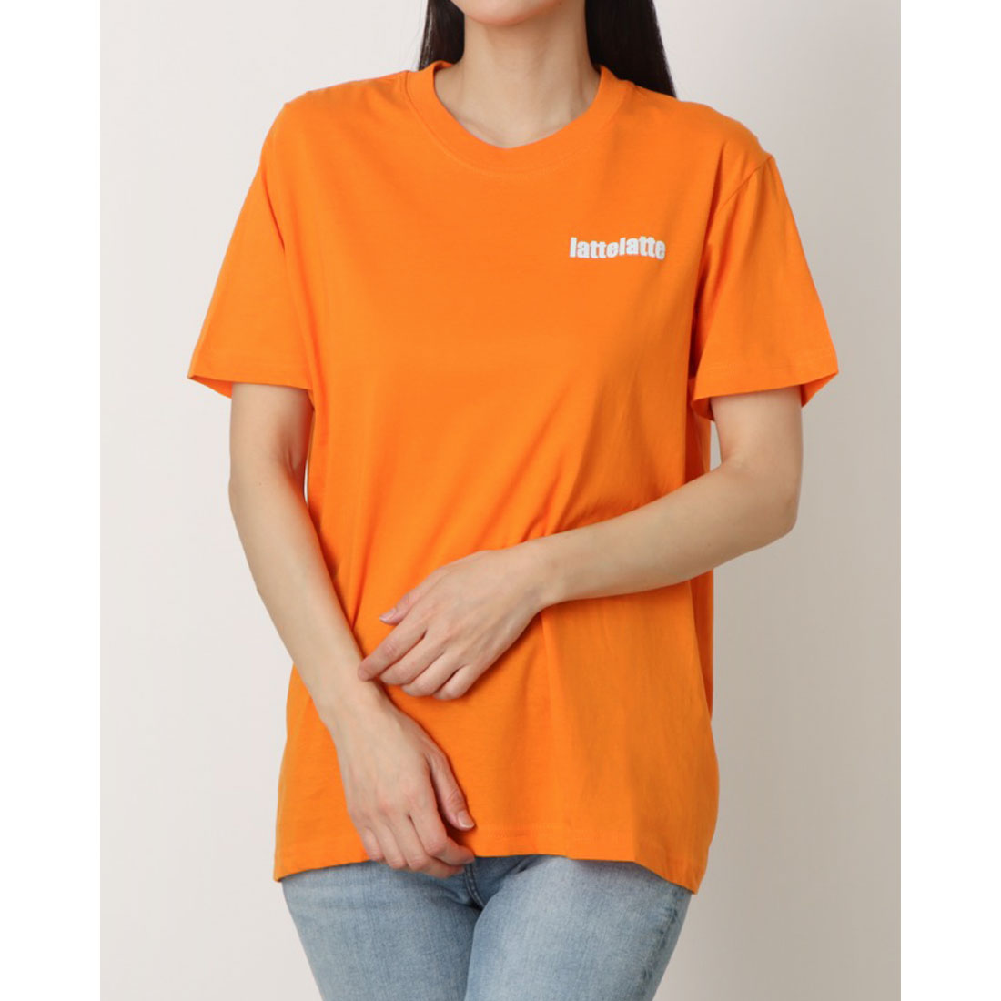 ラテト latteto ロゴT-shirt (ディープ オレンジ) ディープ オレンジ