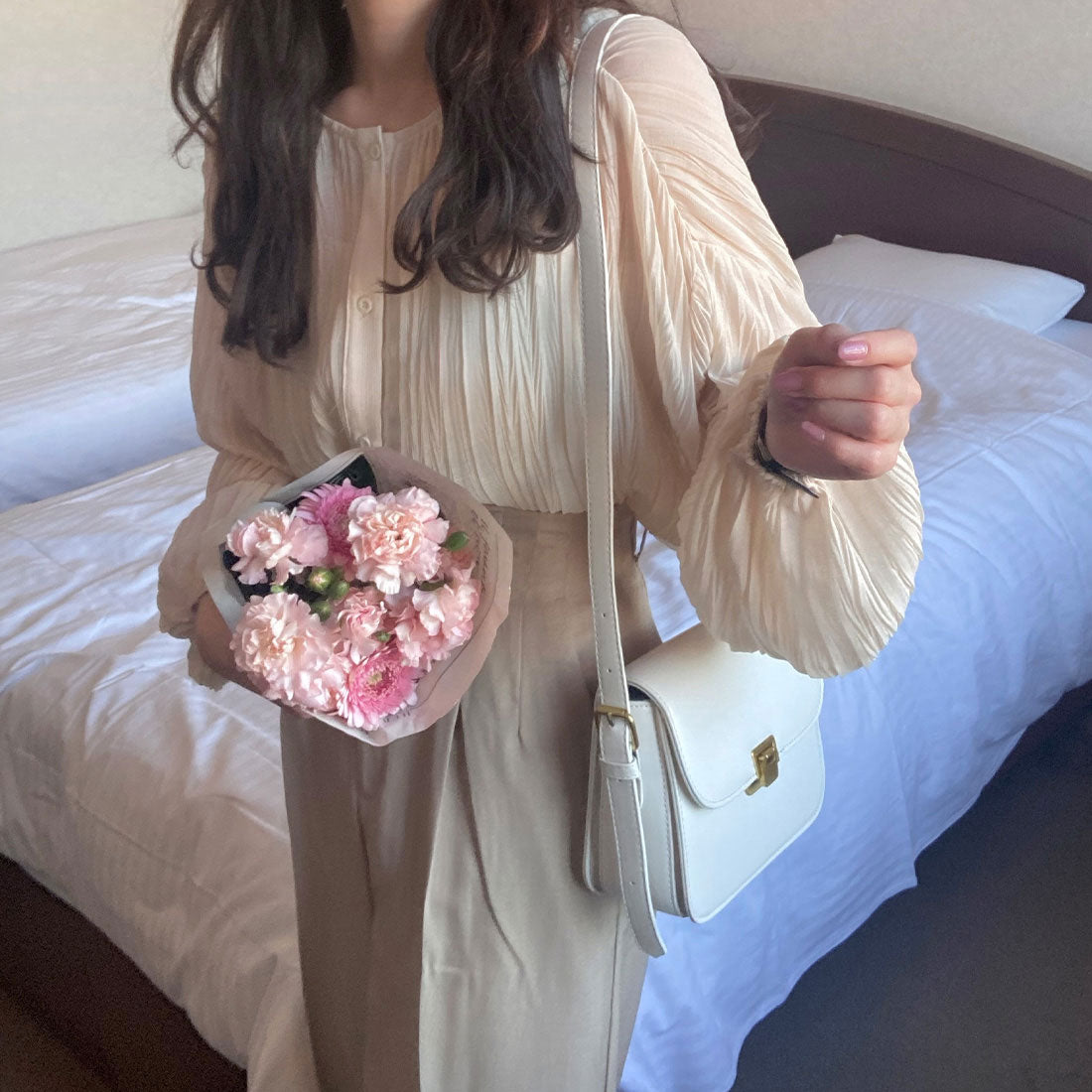 ラウアー LAUIR リンクルブラウス