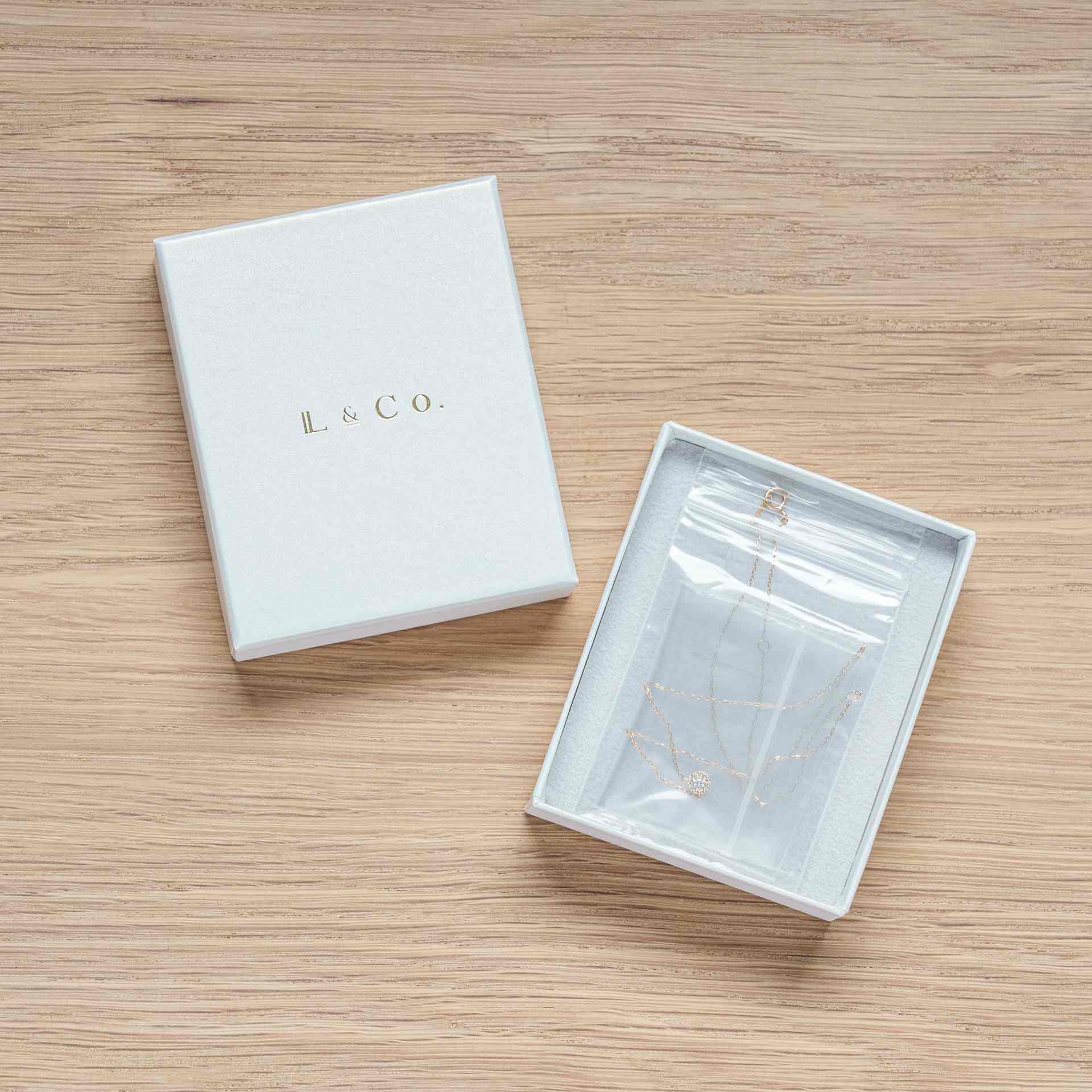 エルアンドコー L&Co. K10アークネックレス (イエローゴールド) イエローゴールド