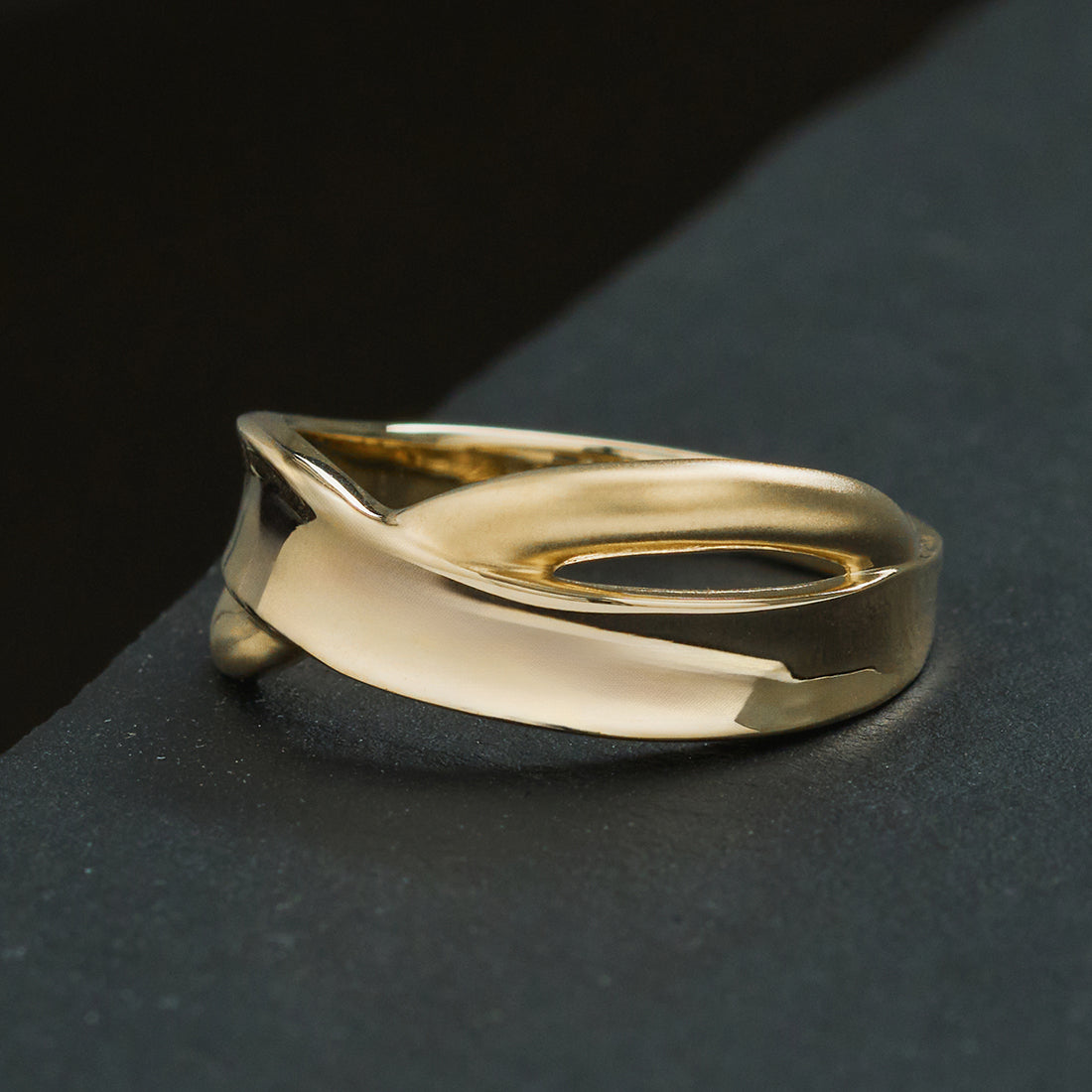 エルアンドコー L&Co. K10デザインリング (イエローゴールド) イエローゴールド