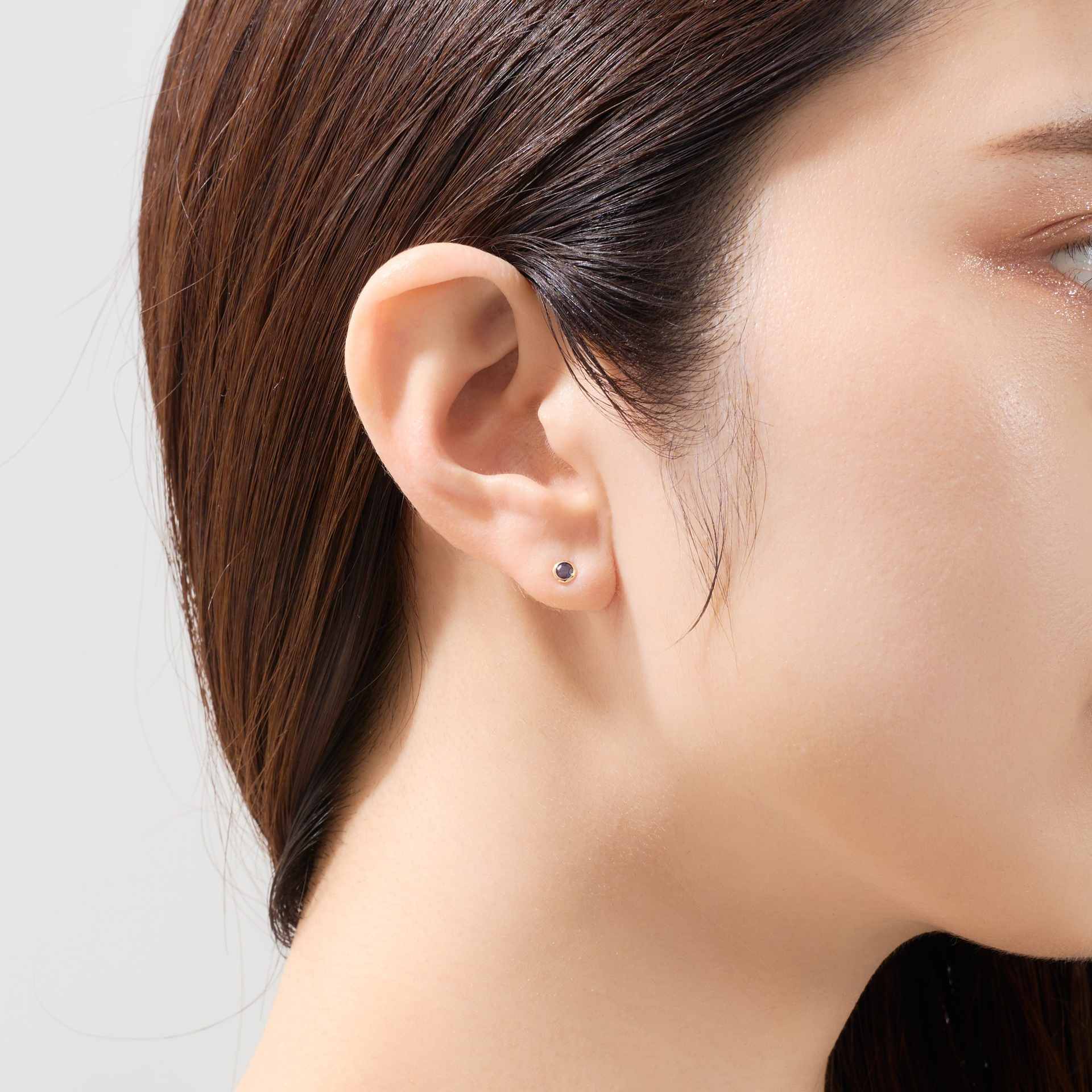 エルアンドコー L&Co. K10誕生石ピアス【9月サファイア】 (イエローゴールド) イエローゴールド