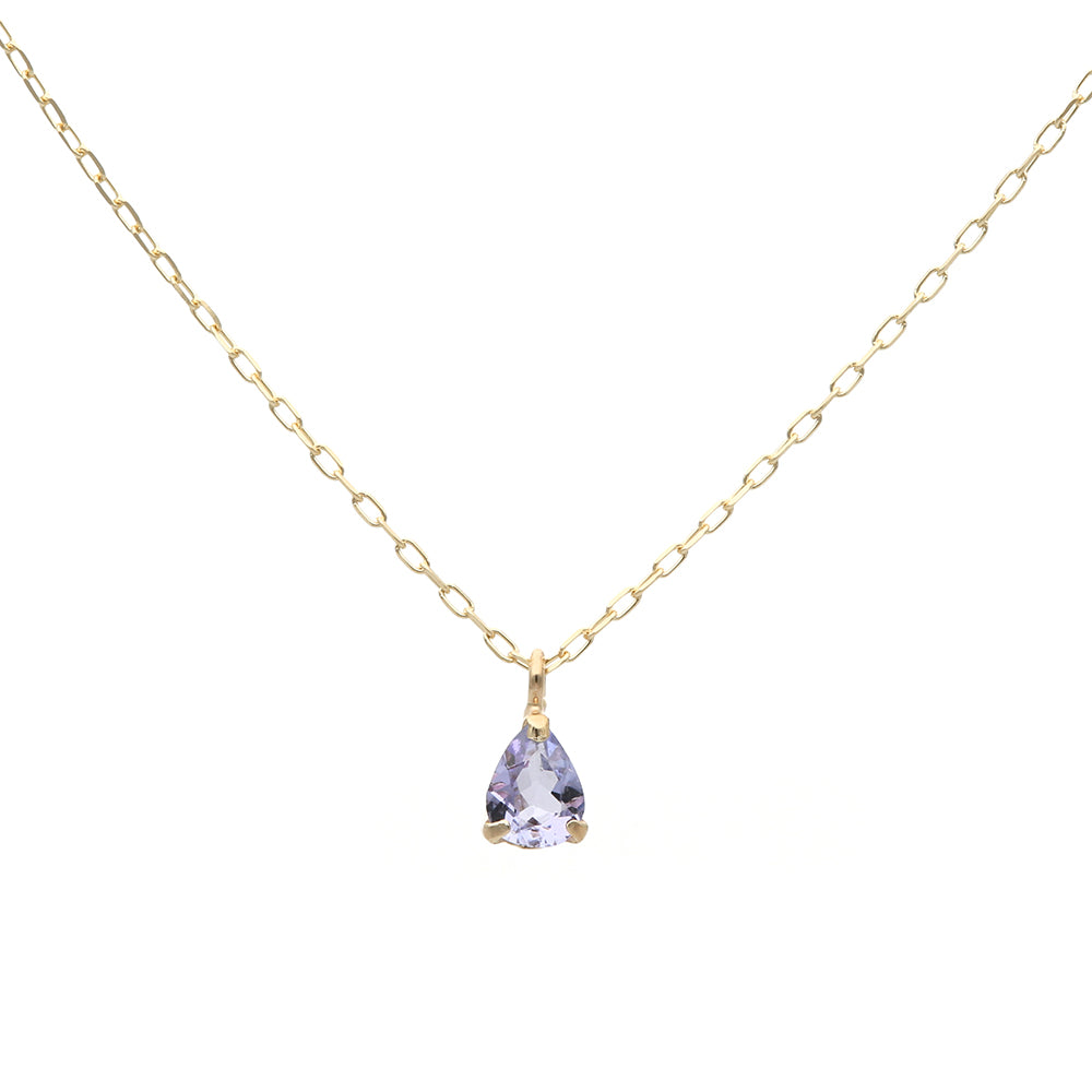 エルアンドコー L&Co. K10誕生石ネックレス【12月タンザナイト】 (イエローゴールド) イエローゴールド