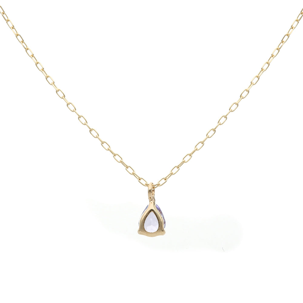 エルアンドコー L&Co. K10誕生石ネックレス【12月タンザナイト】 (イエローゴールド) イエローゴールド