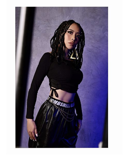 ボムシェル bombshell 半袖カットソー カットソー ニット Tシャツ オフショル サイドカット へそ出し お腹出し プチプラ 長袖 ストリートファッション Bbomb