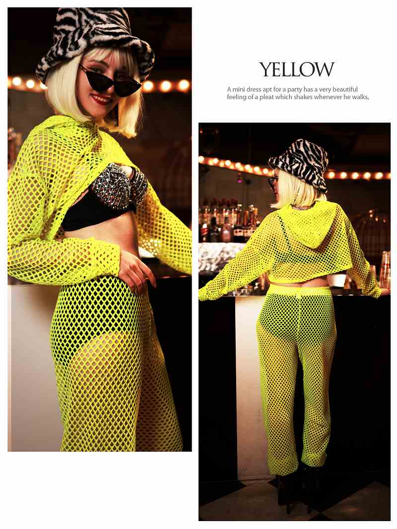 パンツ・サルエルパンツ パンツ ロングパンツ サルエルパンツ メッシュ ボトムス ワンカラー コスチューム レディース ダンス衣装 ヒップホップ衣装 bombshell ブラック