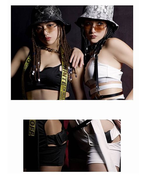 ボムシェル bombshell セットアップ セットアップ レギンス バックル ハーネス ボンテージ セクシー インポート ダンスウェア ダンス衣装 コスチューム bombshell