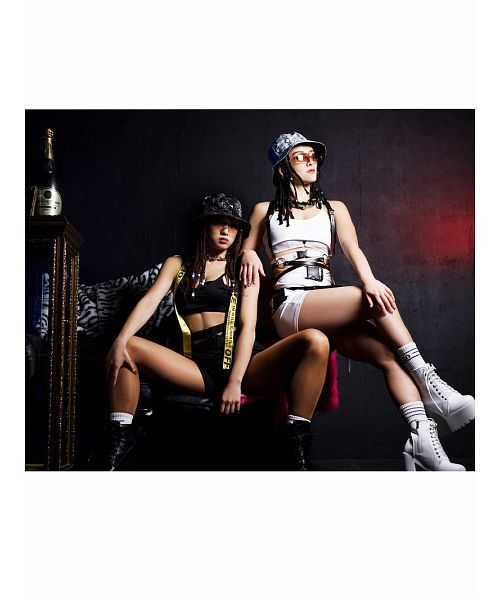 ボムシェル bombshell セットアップ セットアップ レギンス バックル ハーネス ボンテージ セクシー インポート ダンスウェア ダンス衣装 コスチューム bombshell