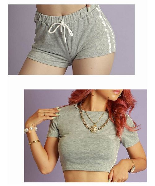 ボムシェル bombshell セットアップ セットアップ スポーティ ラインパンツ サイドライン スポーツウェア 半袖 ショートパンツ トレーニングウェア カジュアル 2点セット bombs