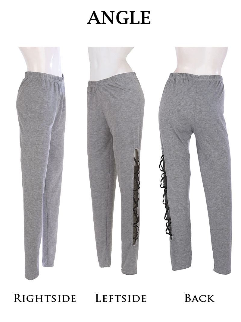 Bombshell leggings leggings long lace-up sexy dancer dance outfit bottoms festival coordination matching large size Bbomb