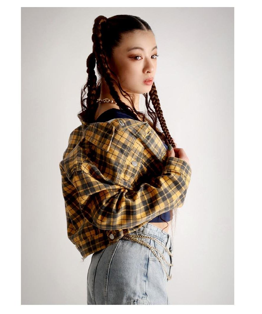 ボムシェル bombshell シャツ チェック柄 シャツ ブラウス 長袖 シャツ ギンガムチェック プチプラ ダンサー エロい 秋 Bbomb