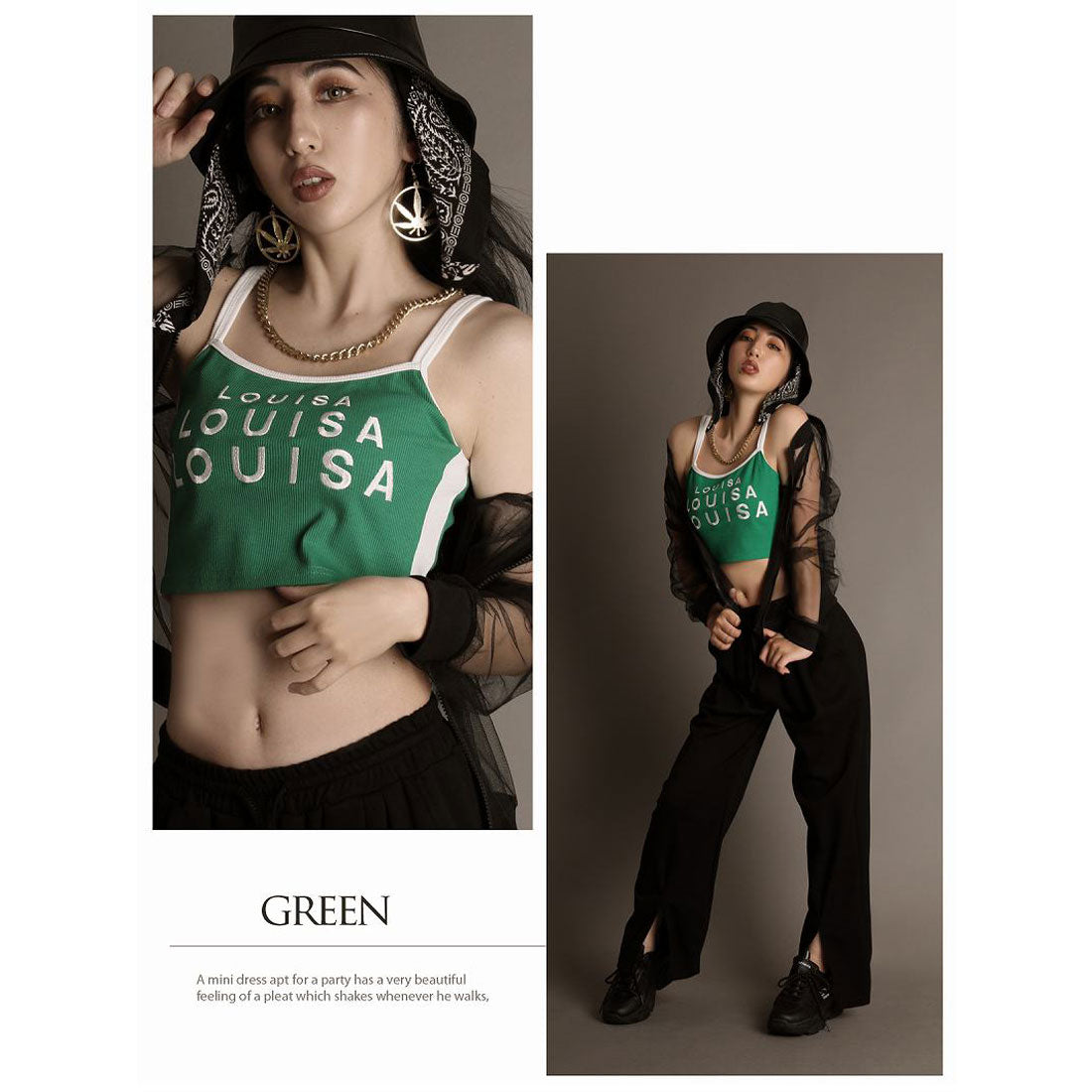 ボムシェル bombshell キャミソール・タンクトップ キャミソール インナー スポーティー ネオンカラー ストレッチ ショート丈 へそ出し 海外 韓国ファッション トップス Bbomb (ミント) ミント