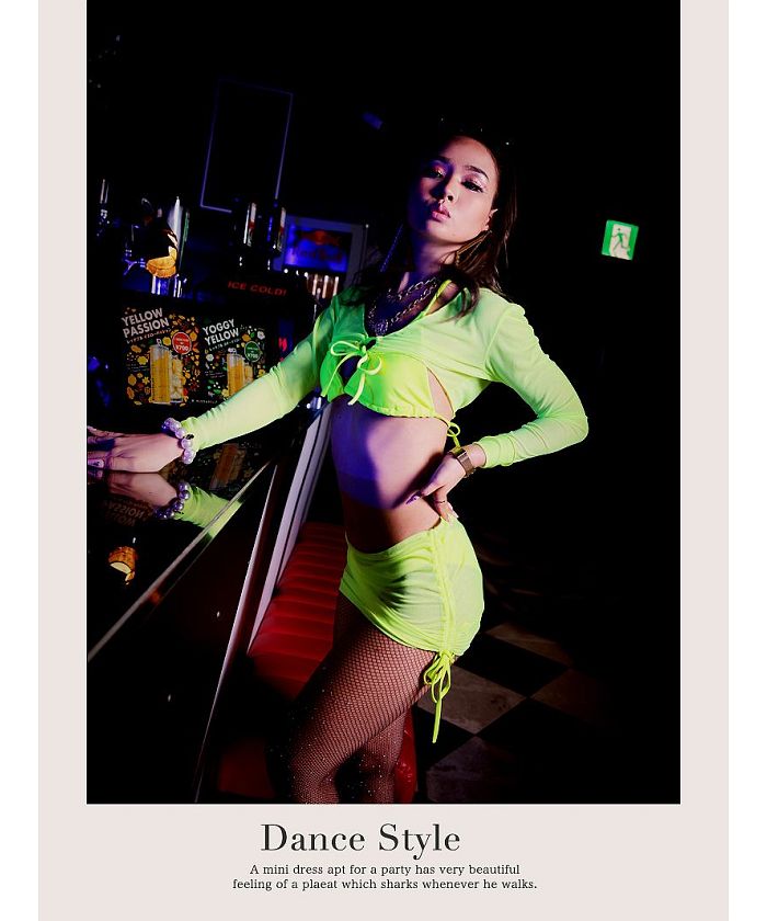 ボムシェル bombshell クラブダンサービキニ ビキニ ネオンカラー レディース 水着 ビビッド 見せブラ ダンスウェア 蛍光色 ホルターネック ナイトプール bombshell【返品不可商品】