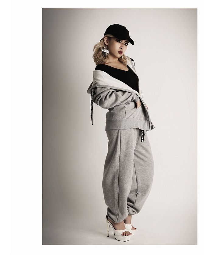 ボムシェル bombshell パーカー・トレーナー 裏起毛 スウェット パーカー フーディー 大きめ フード メンズサイズ ダンサー B系ファッション トレーナー Bbomb (ブラック) チャコールグレー