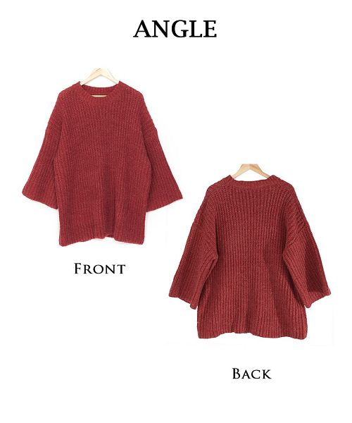 ボムシェル bombshell ニット ボリューム セーター トレーナー 長袖 ボリューム袖 ニットワンピース オーバーサイズ ビッグサイズ 起毛 ストリートファッション Bbomb