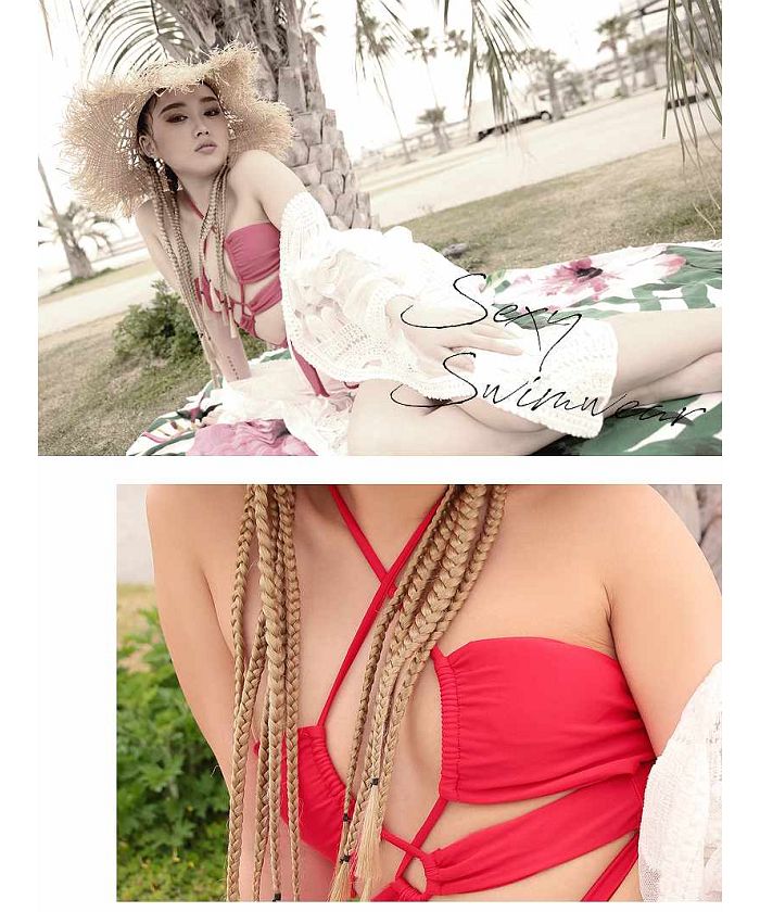 ボムシェル bombshell クラブダンサービキニ ビキニ 水着 セクシー ワンカラー 紐 レディース ホルターネック インポート 盛れる 海外 bombshell【返品不可商品】