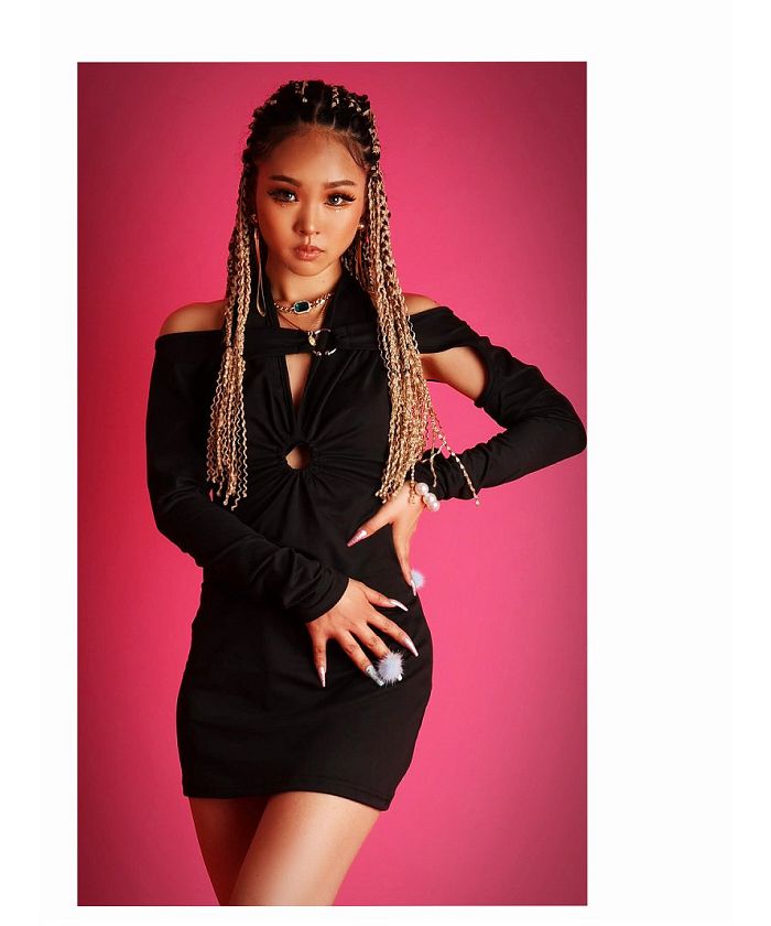 ボムシェル bombshell ワンピース 黒 タイト sexy アームカバー エロい ストレッチ 夜遊び ミニ ストレッチ ダンサー Bbomb