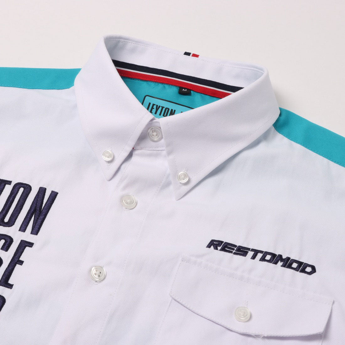 レイトンハウス LEYTON HOUSE LEYTON HOUSE レイトンハウス アニバーサリーモデル メンズ 半袖 レーシングシャツ (レイトンブルー) レイトンブルー