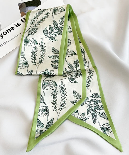 Adthie ad thie 【2024SS New Collection】 Botanical Pattern Narrow Scarf