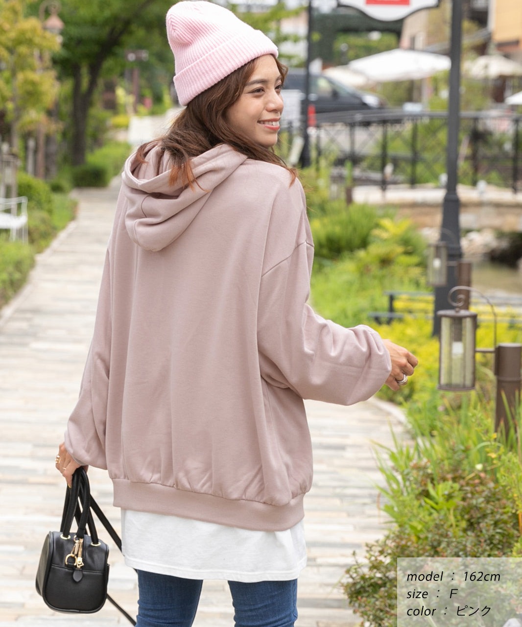 アドティエ ad thie 裏毛ビッグパーカー (くすみパープル) くすみパープル