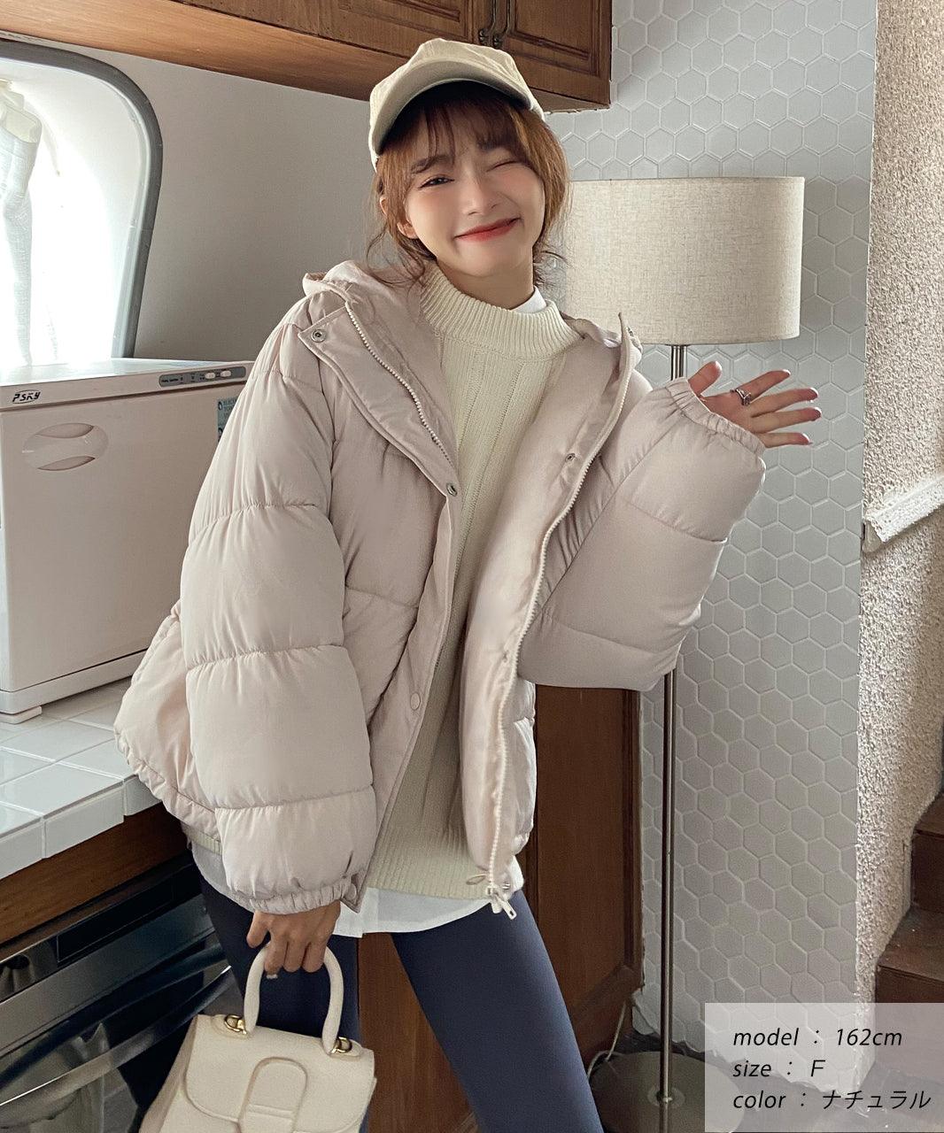 アドティエ ad thie フード付きエコダウンブルゾン