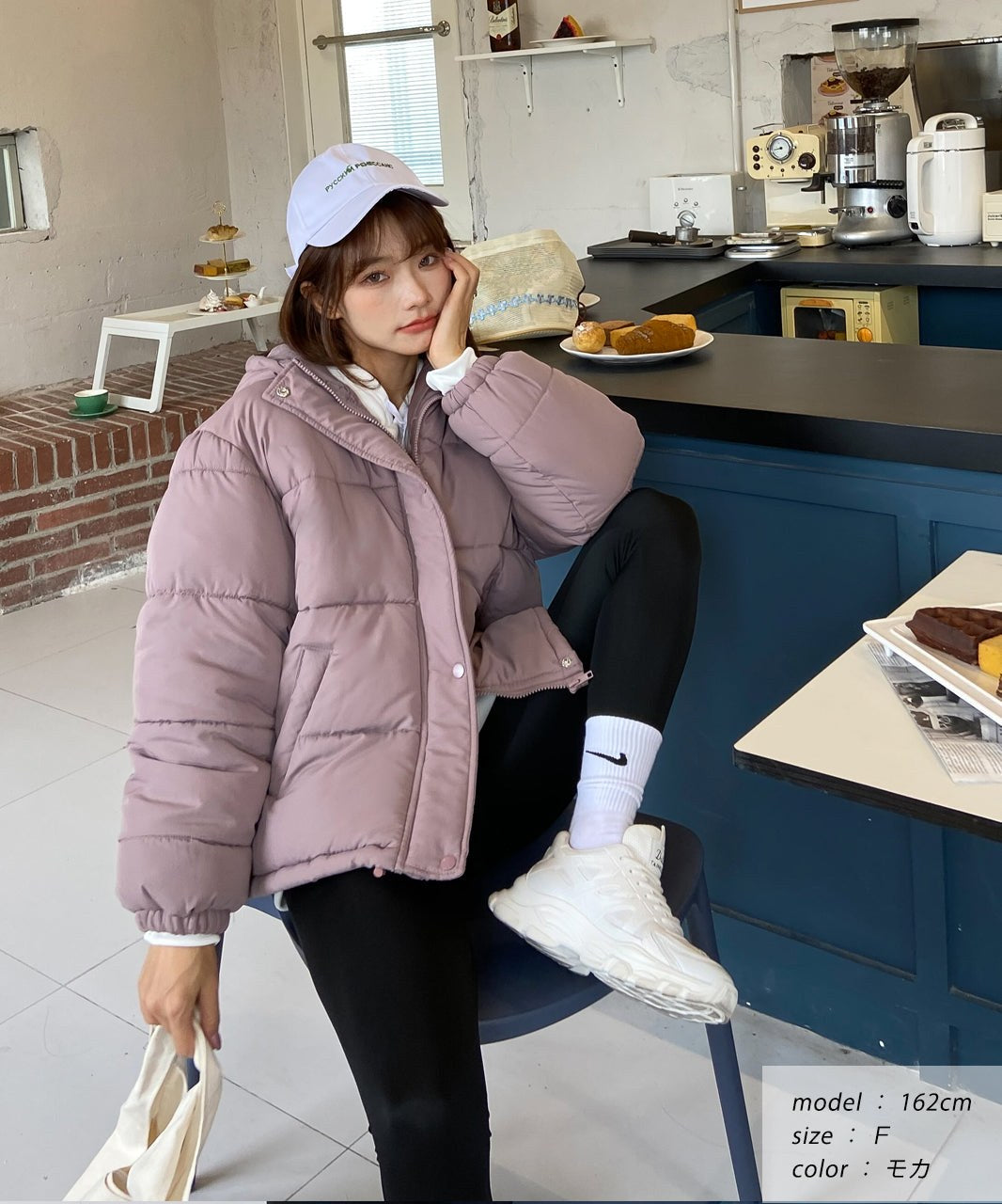 アドティエ ad thie フード付きエコダウンブルゾン