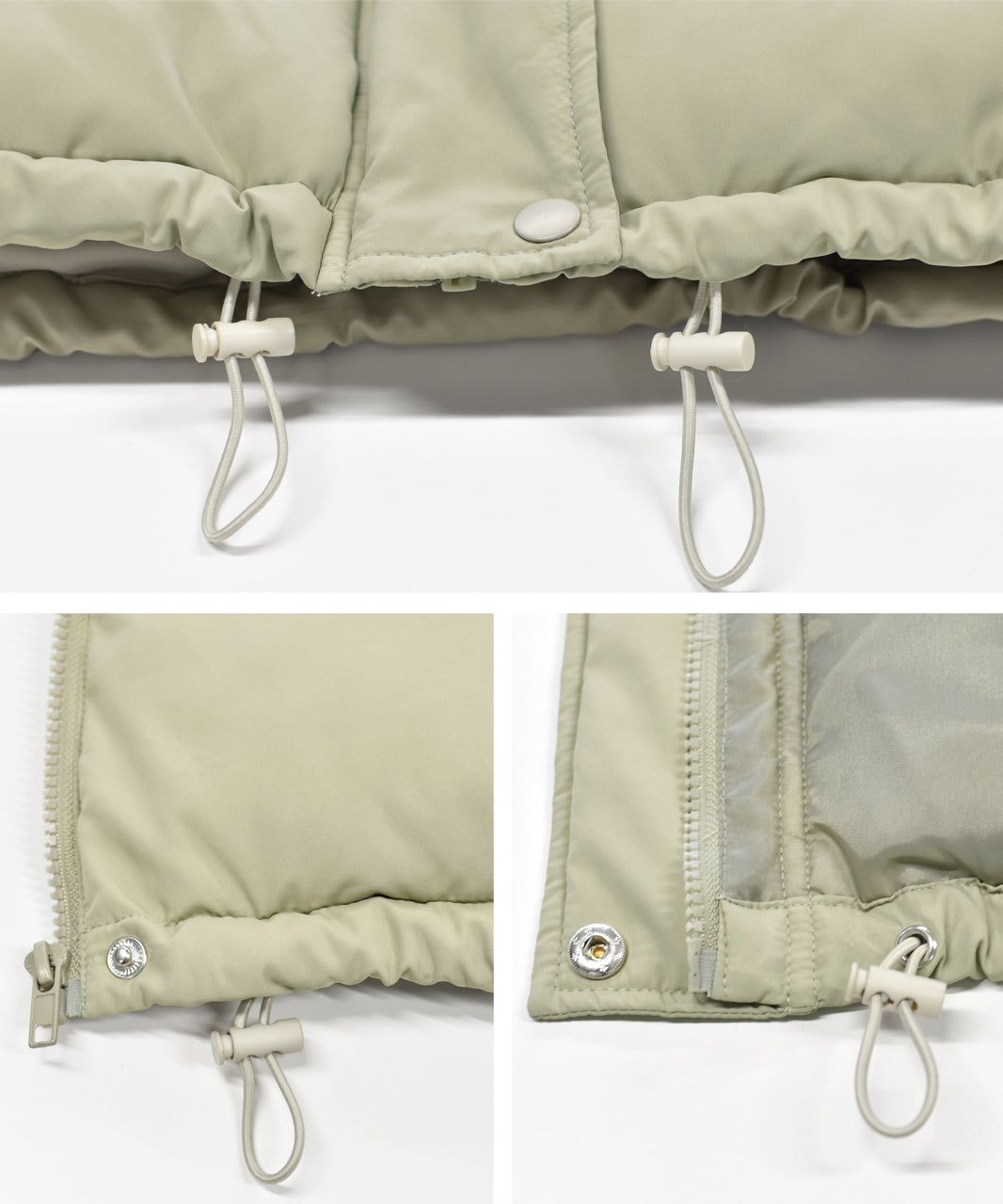 アドティエ ad thie フード付きエコダウンブルゾン