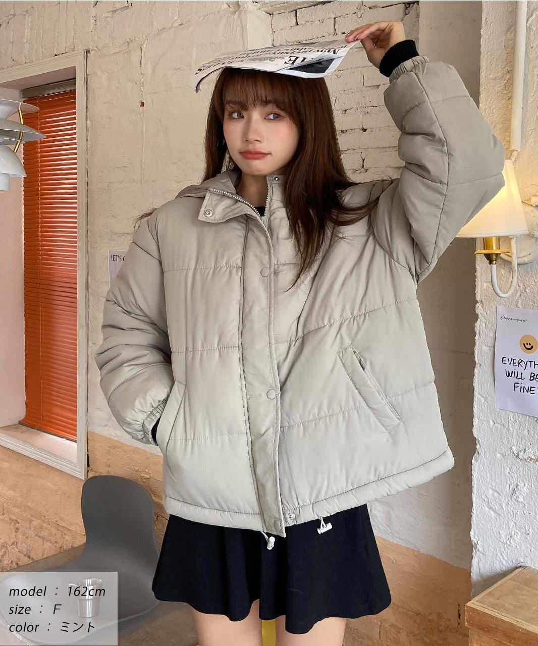 アドティエ ad thie フード付きエコダウンブルゾン