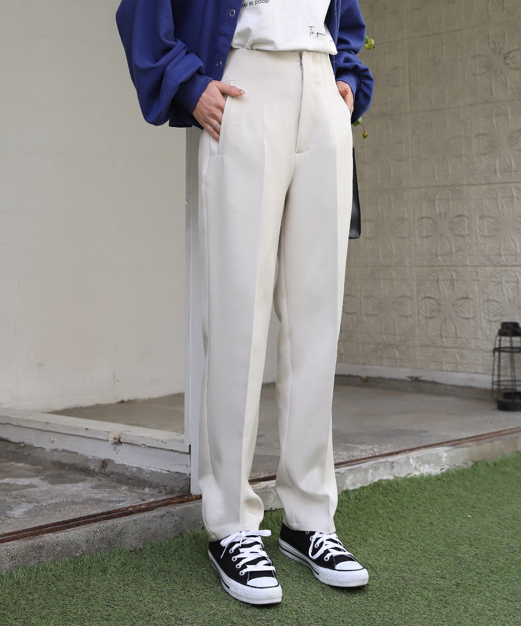 Adthie Tapered Pants Darts Center Press Color Darts Three-Dimensional Spring Clothes Spring